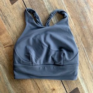lululemon Wunder Train Long-Line Bra - Size 4, Black